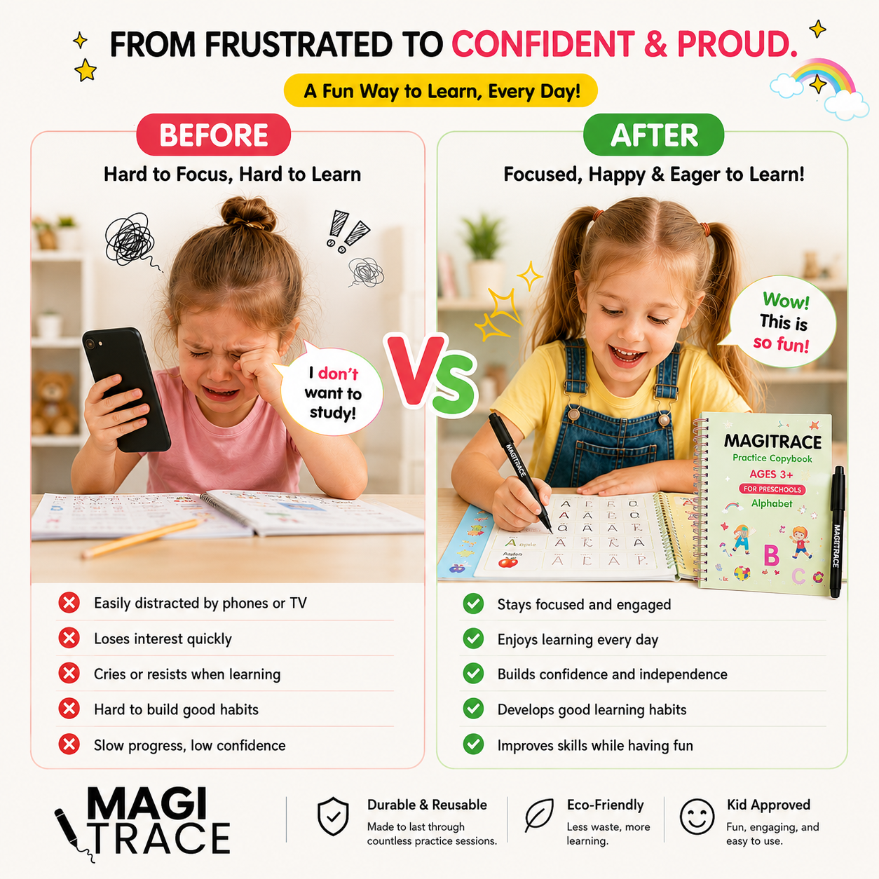 MagiTrace® Magic Grooved Writing Practice